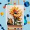 Paint by Numbers Kit for Adults Beginners, Sunflower Acrylic Adult Paint by Number Kits on Canvas, Sunflower Digital Oil Number Painting Kits for Home Decor Gift 16"x20"